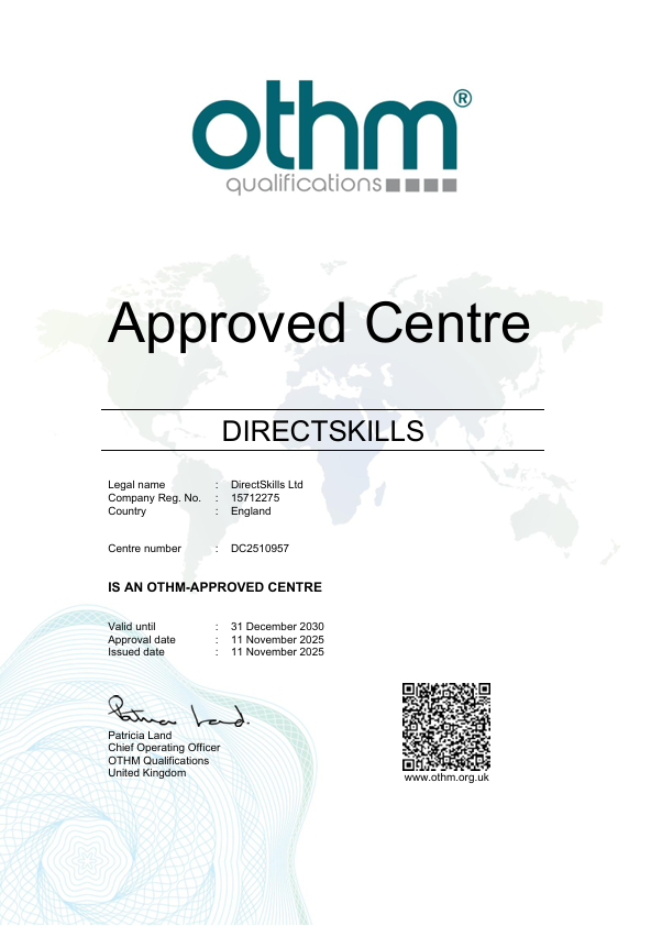 Centre Approval Certificate
